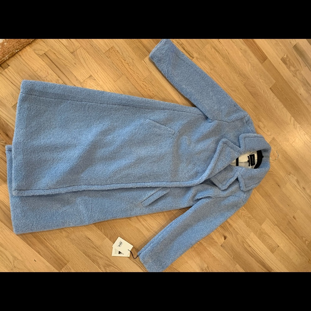 Something Navy Blue teddy coat New with tags!